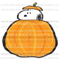 Halloween Charlie Brown Snoopy Pumpkin Sublimation transfers Heat Transfer