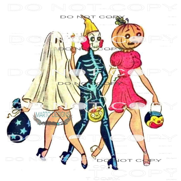 Halloween Girls #6148 Sublimation transfers - Heat Transfer
