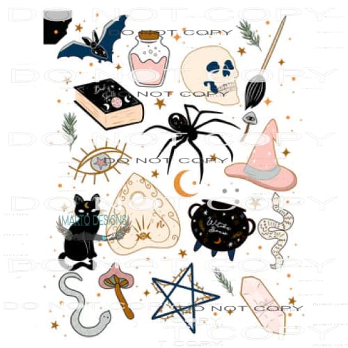Halloween Items #6115 Sublimation transfers - Heat Transfer