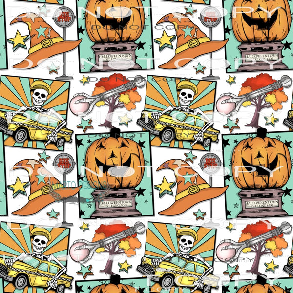 Halloween Town #6643 Sublimation transfers - Heat Transfer
