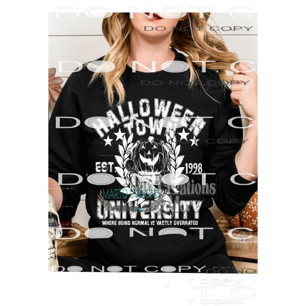 Halloween town white SCREEN PRINT - can go on any shirt