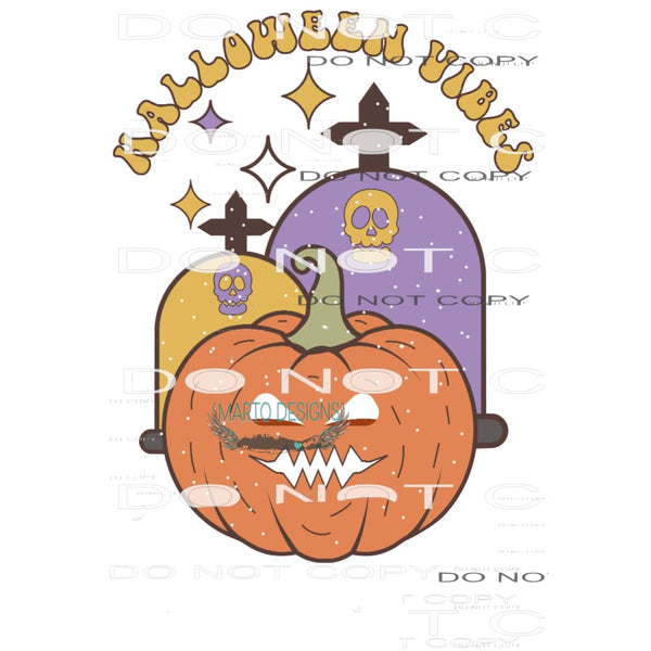 Halloween Vibes #6480 Sublimation transfers - Heat Transfer