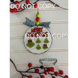 Hand Painted Laser Grinch Family Ornament Please READ