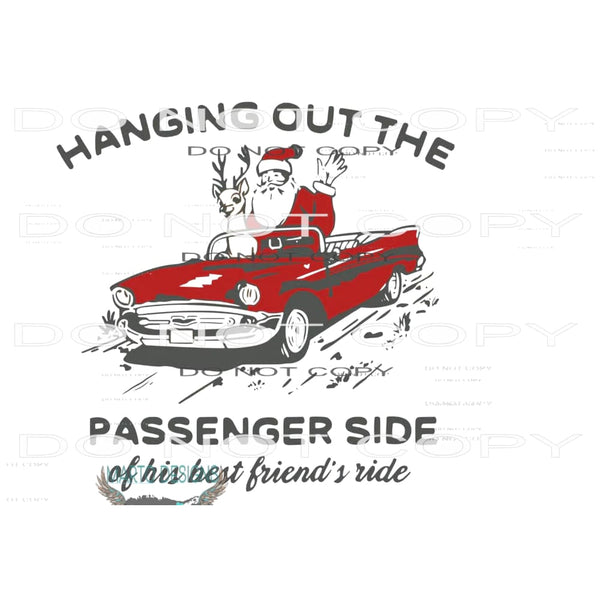 hanging out santa # 6247 Sublimation transfers - Heat
