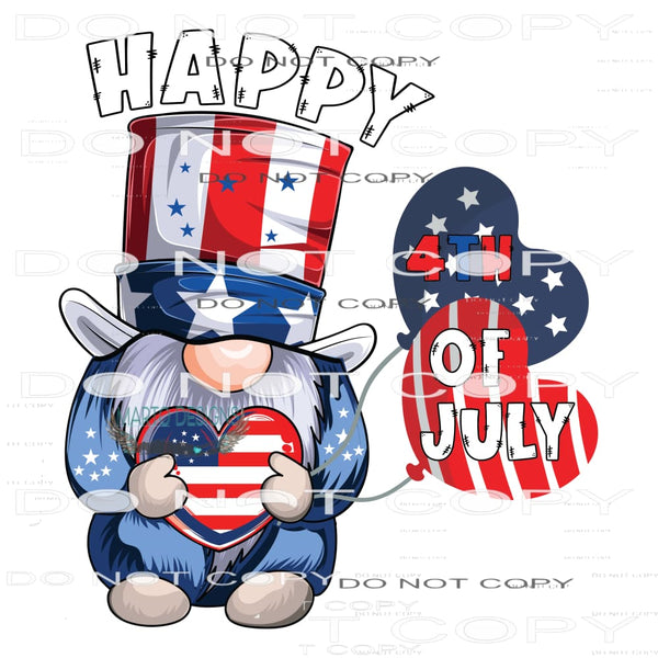 Happy 4th of July #11007 Sublimation transfers - Heat