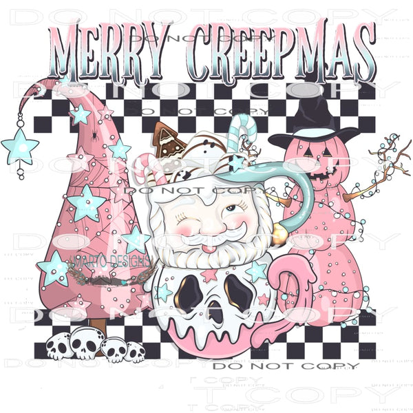 Happy Creepmas #6745 Sublimation transfers - Heat Transfer