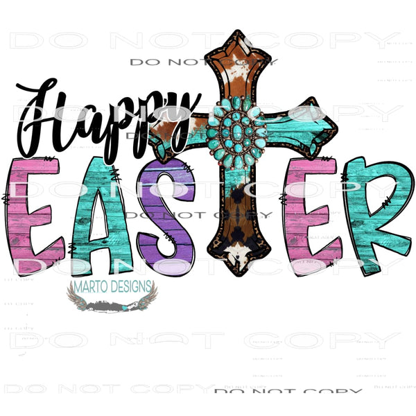 Happy Easter #10013 Sublimation transfers - Heat Transfer