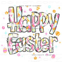 Happy Easter # 4449 Sublimation transfers - Heat Transfer