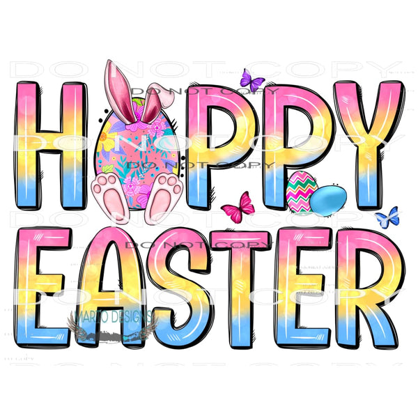 Happy Easter #8909 Sublimation transfers - Heat Transfer