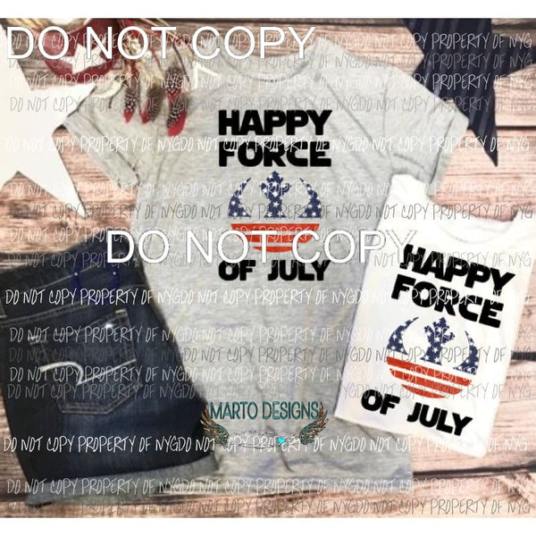 Happy Force of July Sublimation transfers Heat Transfer