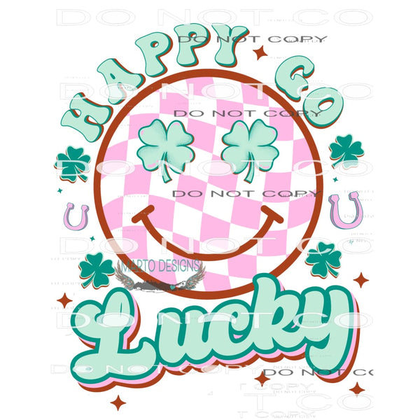 Happy Go Lucky #8958 Sublimation transfers - Heat Transfer