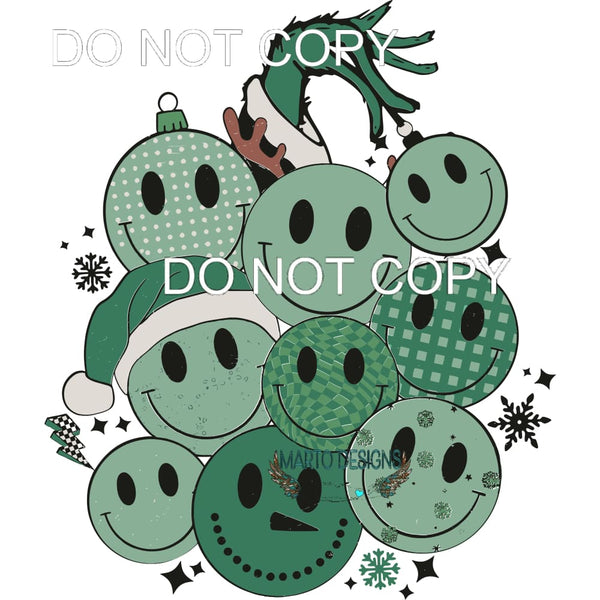 Happy Grinchmas #252 Sublimation transfers - Heat Transfer