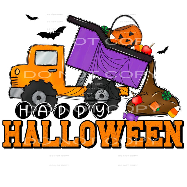 Happy Halloween #6059 Sublimation transfers - Heat Transfer