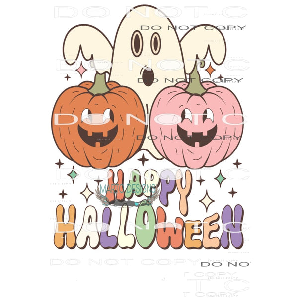 Happy Halloween #6483 Sublimation transfers - Heat Transfer