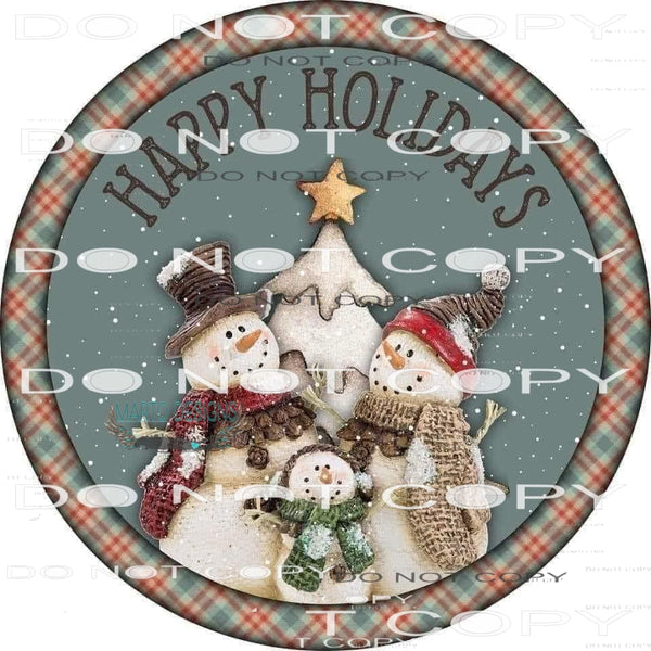 Happy Holidays #8616 Sublimation transfers - Heat Transfer