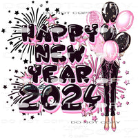 Happy New Year 2024 #8836 Sublimation transfers - Heat