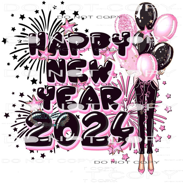 Happy New Year 2024 #8836 Sublimation transfers - Heat