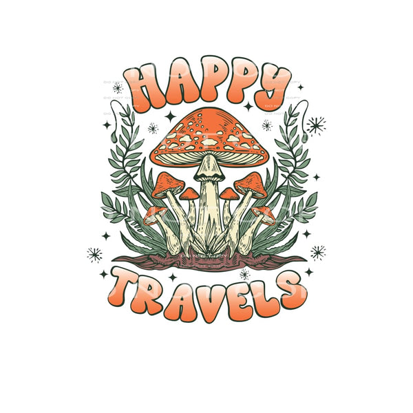 Happy Travels #4804 Sublimation transfers - Heat Transfer