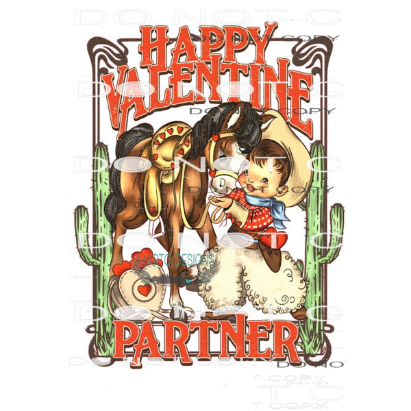 Happy Valentine Partner #8782 Sublimation transfers - Heat