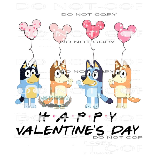 Happy Valentine’s Day #9825 Sublimation transfers - Heat