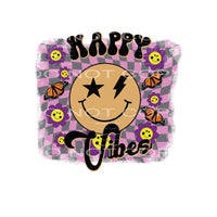 Happy Vibes #4945 Sublimation transfers - Heat Transfer