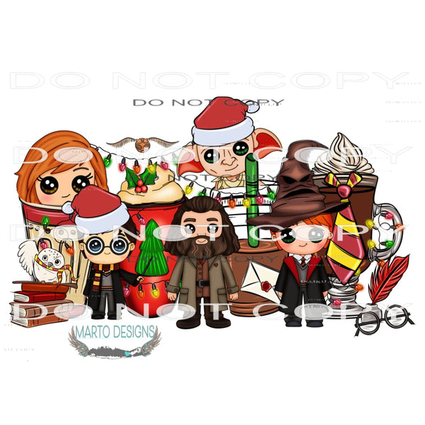 Harry Potter Christmas #7199 Sublimation transfers - Heat