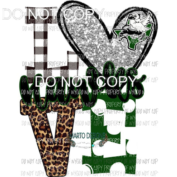 Hawks Love polka dot bird green Sublimation transfers Heat Transfer