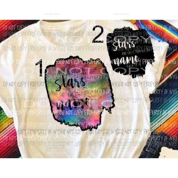 He counts the stars 2 choices sublimation transfers Heat Transfer