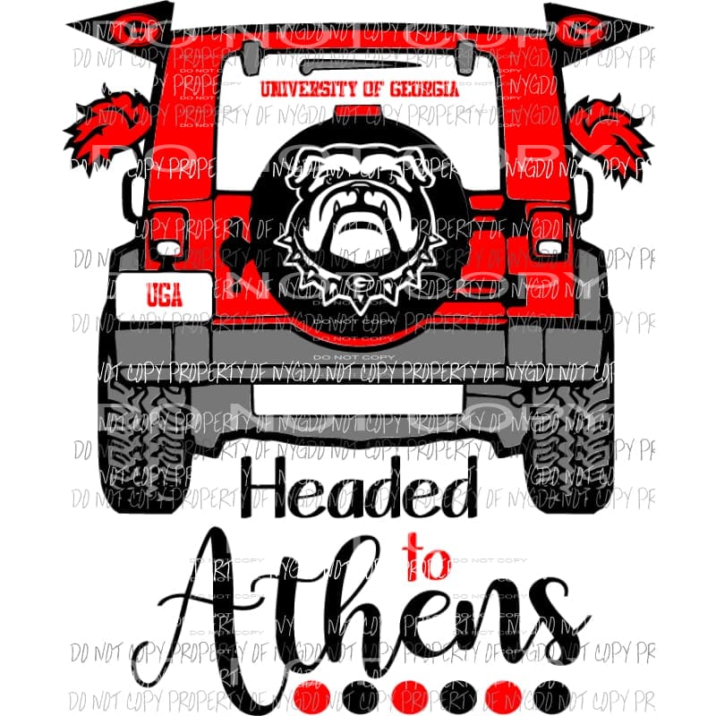 martodesigns - Headed to Athens jeep bulldogs Georgia