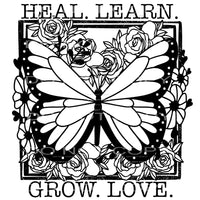 Heal learn grow love # 920 Sublimation transfers - Heat