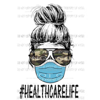 # HEALTH CARE Life Skull CAMO Sublimation transfers Heat Transfer