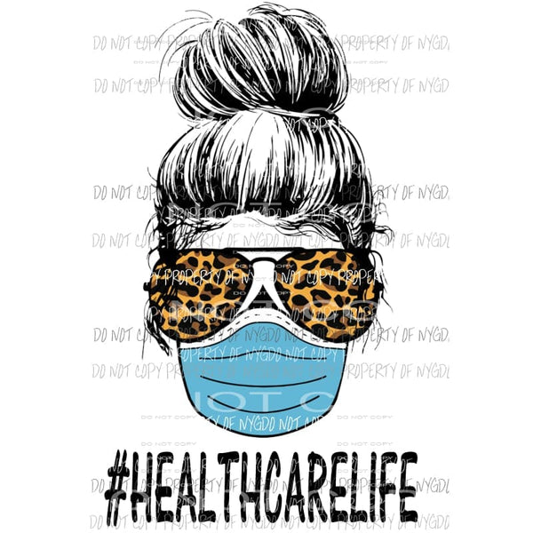 # HEALTH CARE Life Skull Leopard Sublimation transfers Heat Transfer