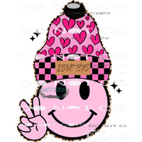 Heart Beanie #8780 Sublimation transfers - Heat Transfer