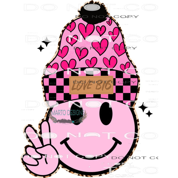 Heart Beanie #8780 Sublimation transfers - Heat Transfer