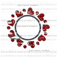 Heart Monogram 1 Sublimation transfers Heat Transfer
