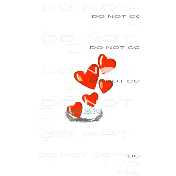Heart Sleeve #8789 Sublimation transfers - Heat Transfer