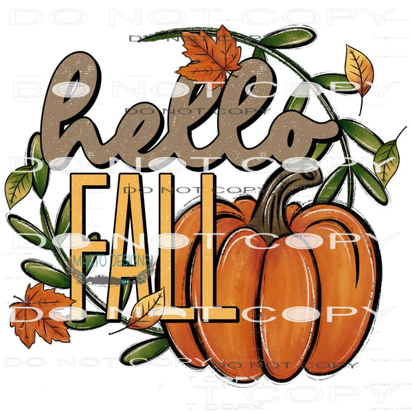 Hello Fall #6786 Sublimation transfers - Heat Transfer