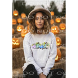 Hello Fall Pumpkins Fall Pastel Colors #1350 Sublimation