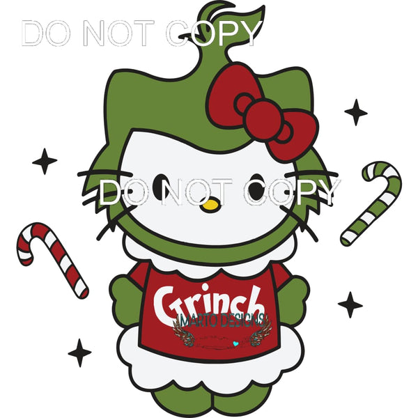 Hello Kitty Grinch #246 Sublimation transfers - Heat