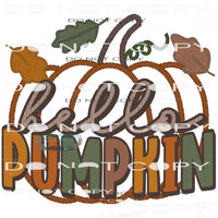 Hello Pumpkin #6952 Sublimation transfers - Heat Transfer