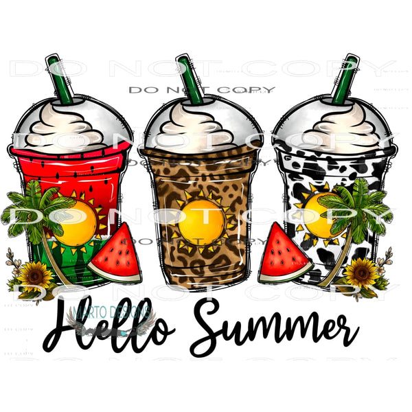 Hello Summer #10629 Sublimation transfers - Heat Transfer