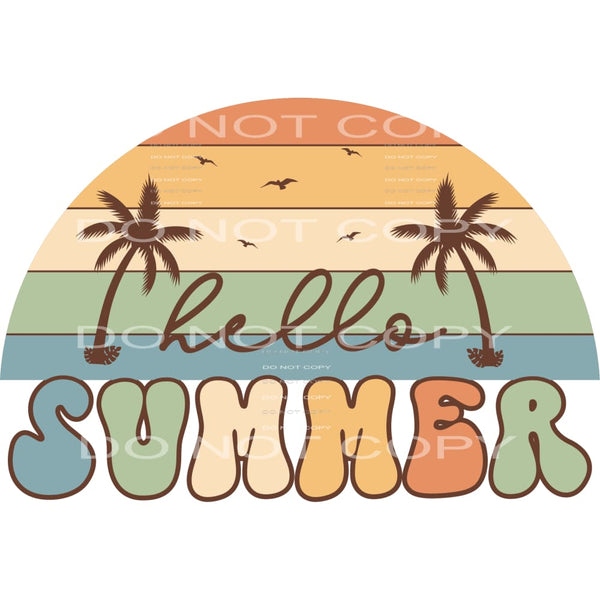 Hello summer # 230 Sublimation transfers - Heat Transfer