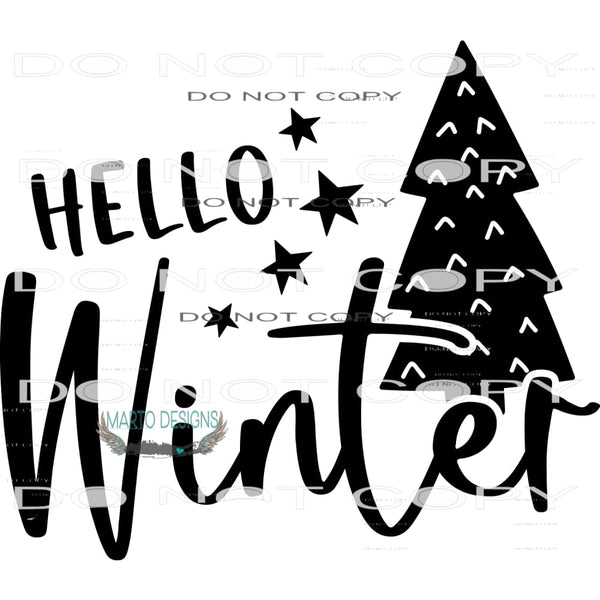 Hello Winter #7930 Sublimation transfers - Heat Transfer