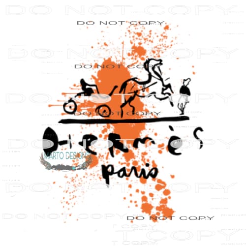 Hermes Paris #8587 Sublimation transfers - Heat Transfer