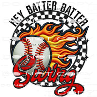 Hey Batter Swing #10290 Sublimation transfers - Heat