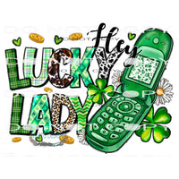 Hey Lucky Lady #9722 Sublimation transfers - Heat Transfer