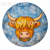 Highland cow engraved # 42 - 4 sizes available Wood Laser