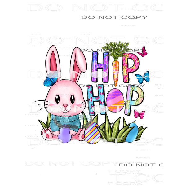 Hip Hop Rabbit #8932 Sublimation transfers - Heat Transfer
