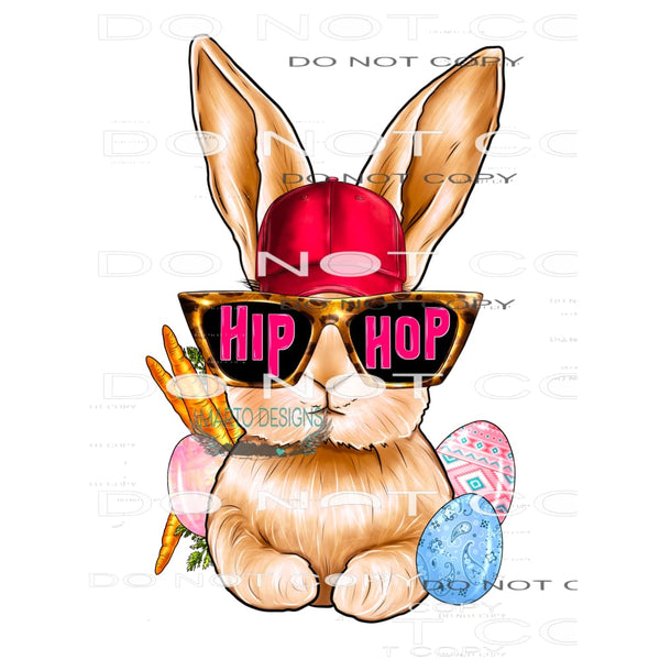 Hip Hop Rabbit #8942 Sublimation transfers - Heat Transfer