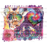 hippie giraffe Sublimation transfers Heat Transfer
